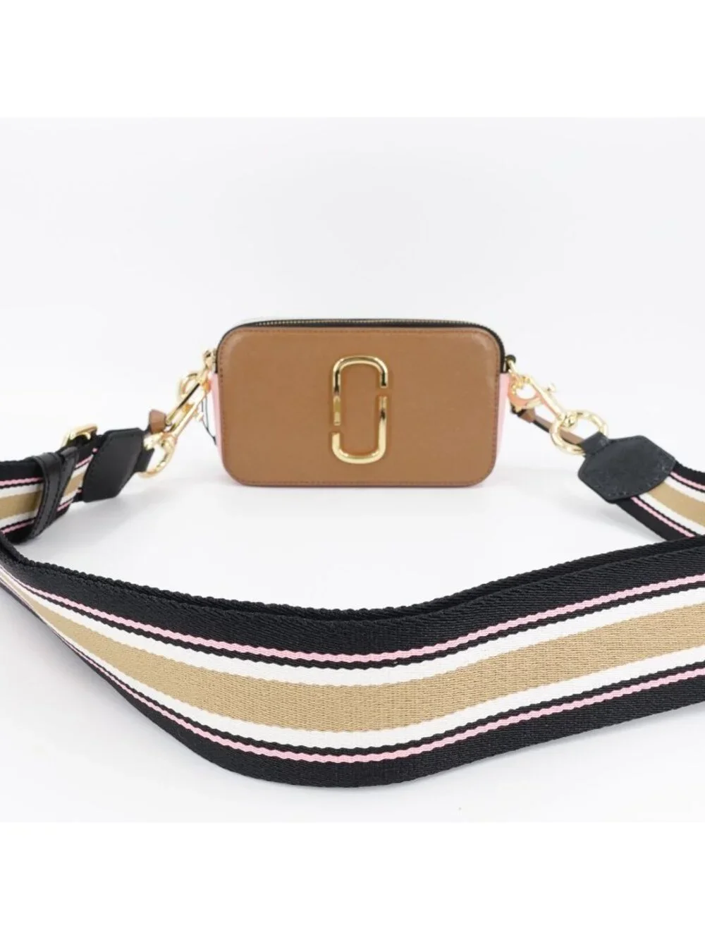 Marc Jacobs Snapshot Camera Bag in Saffiano Leather Brown OS